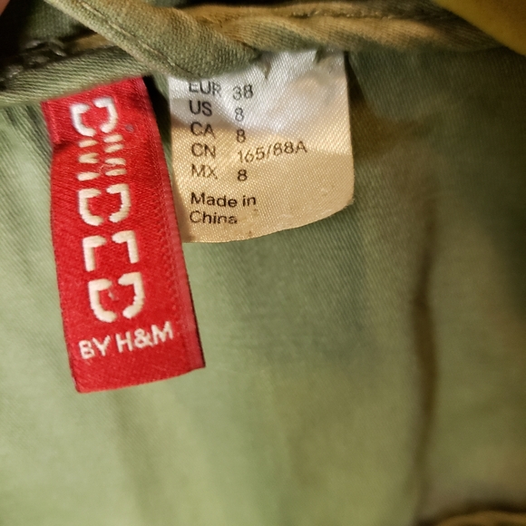 H&M Green Distressed Jacket - Picture 7 of 13